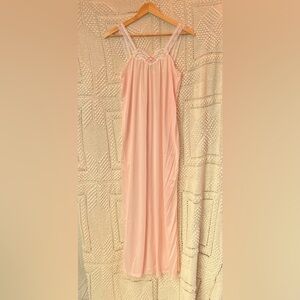 Vintage Sears Maxi Pink Nightgown Sleepwear Delicate Cottagecore Fairy